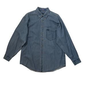 Men's Pendleton Button Down Chambray Shirt - Blue - Size L